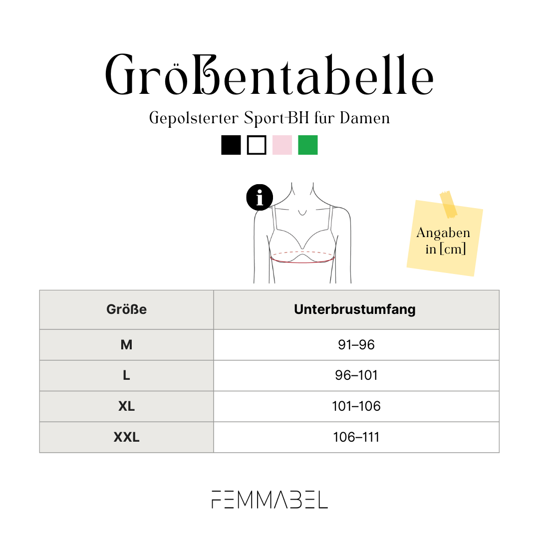Gepolsterter Sport-BH für Damen